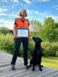 May 2025 - Ms. Helle Kublitz and LP1 LP2 LP3 DKLPCH Ravensbank Nippy (Billy) receives KRYUS, BOSH and LANTRA accreditation as&nbsp;&copy;Helle Kublitz